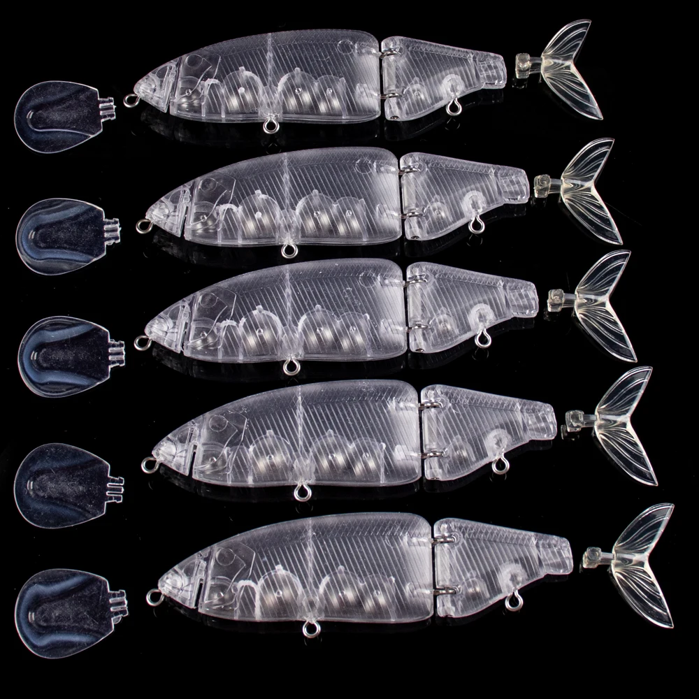 Señuelo articulado sin pintar Dr.Holife para pesca duro