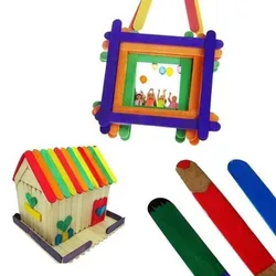 Palitos de madera naturales para manualidades y decoración infantil