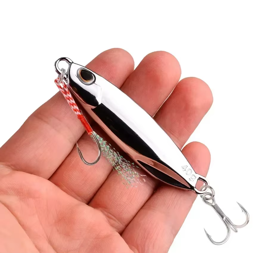 Jigs Metálicos para Pesca en Costa – Acabado Plata - imagen 2