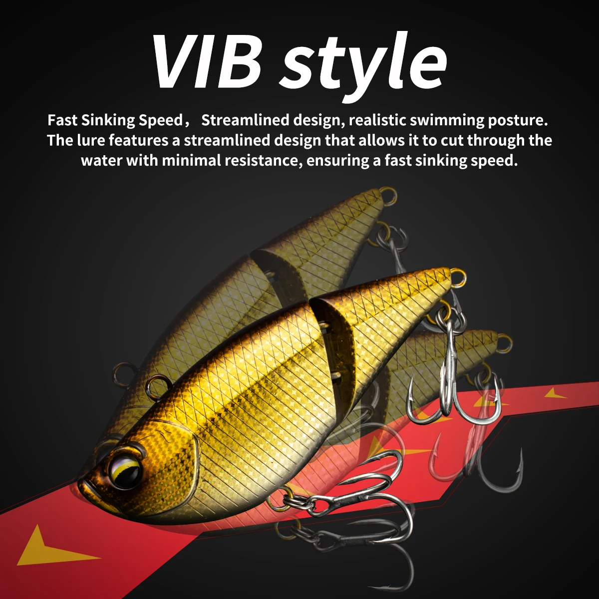 Señuelo articulado hundible swimbait para depredadores - imagen 5
