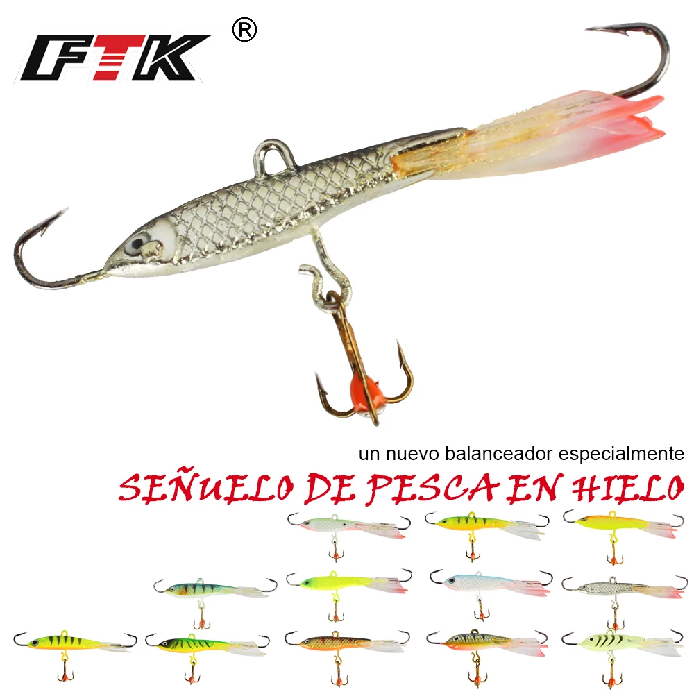 FTK Señuelo equilibrador para pesca en hielo cebo artificial duro