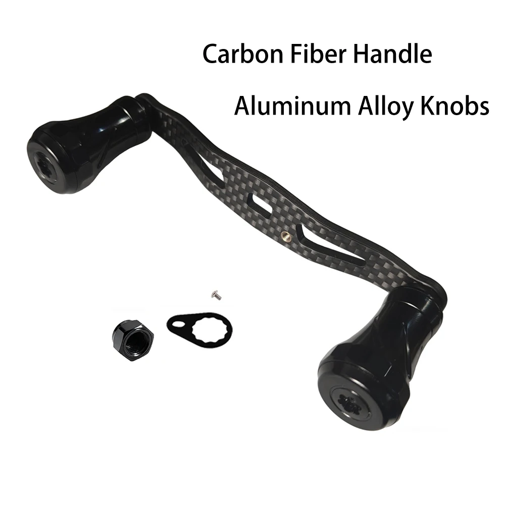 Manivela de fibra de carbono para carrete de pesca HUWIRO