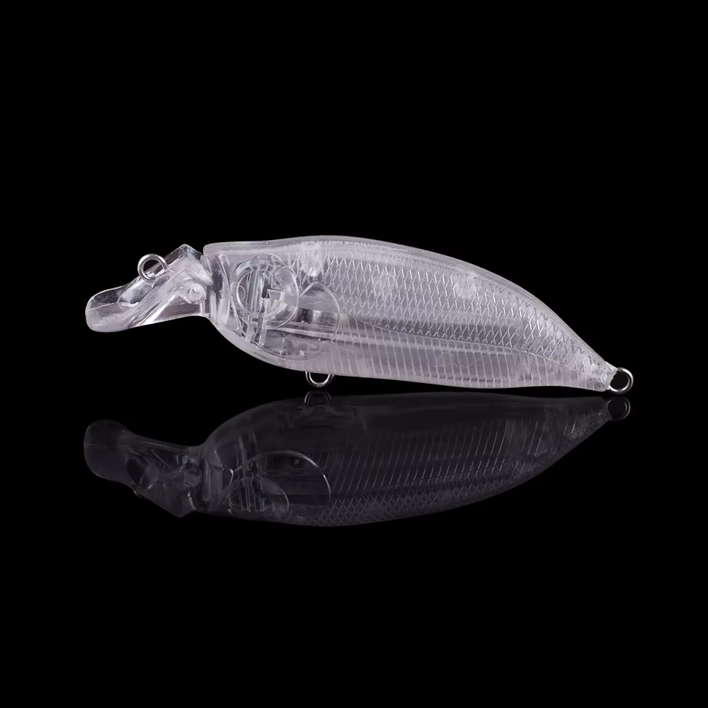 Wobblers flotantes en blanco Hanlin – Señuelo duro para personalizar