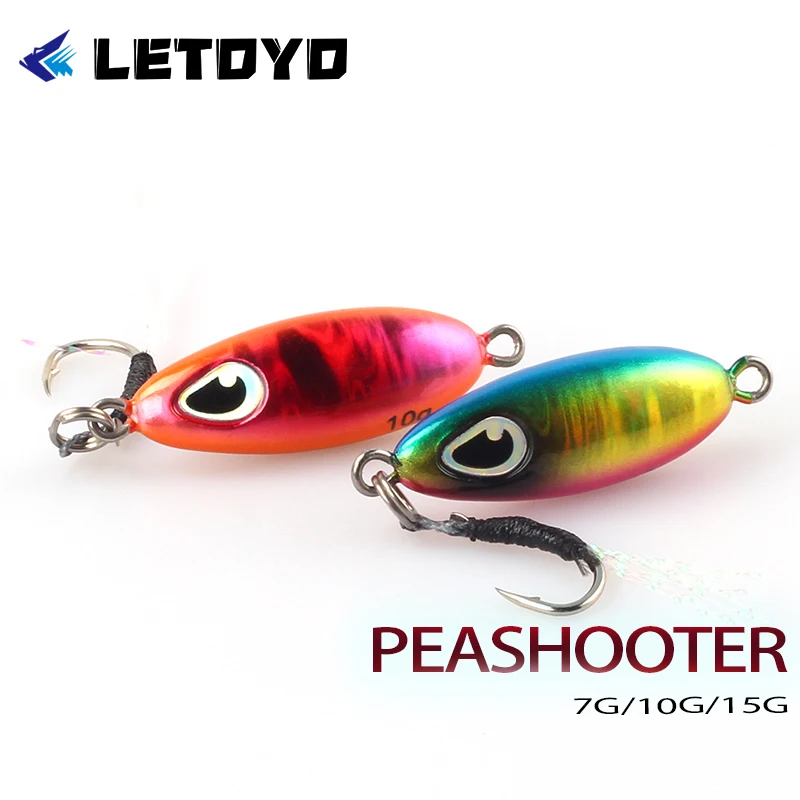 LETOYO Señuelo metal micro para pesca lenta en agua salada - imagen 2