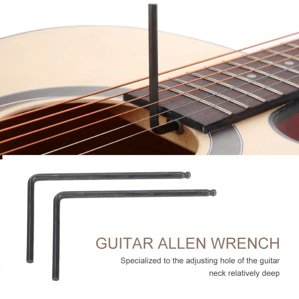 Llaves Allen para guitarra con punta de bola negra duraderas - imagen 2