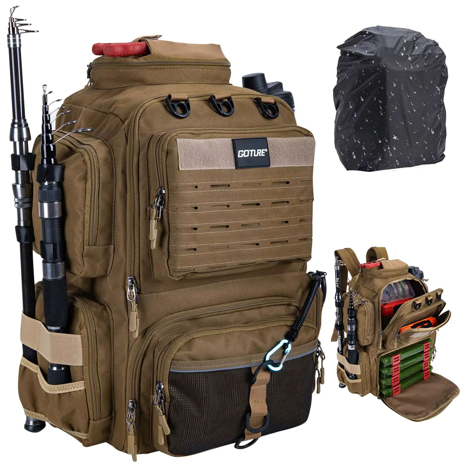 Mochila de pesca Goture de gran capacidad