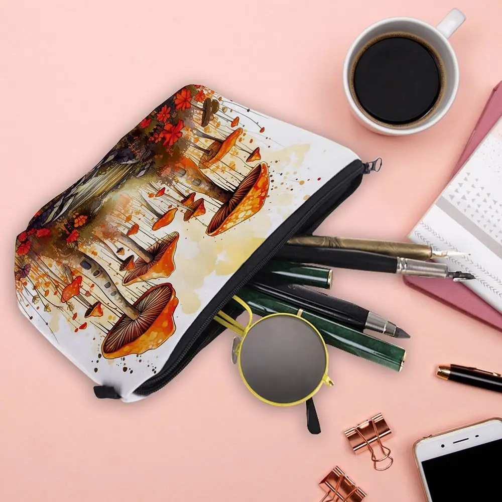 Bolsa de pesca con cremallera y estampado de seta - imagen 2