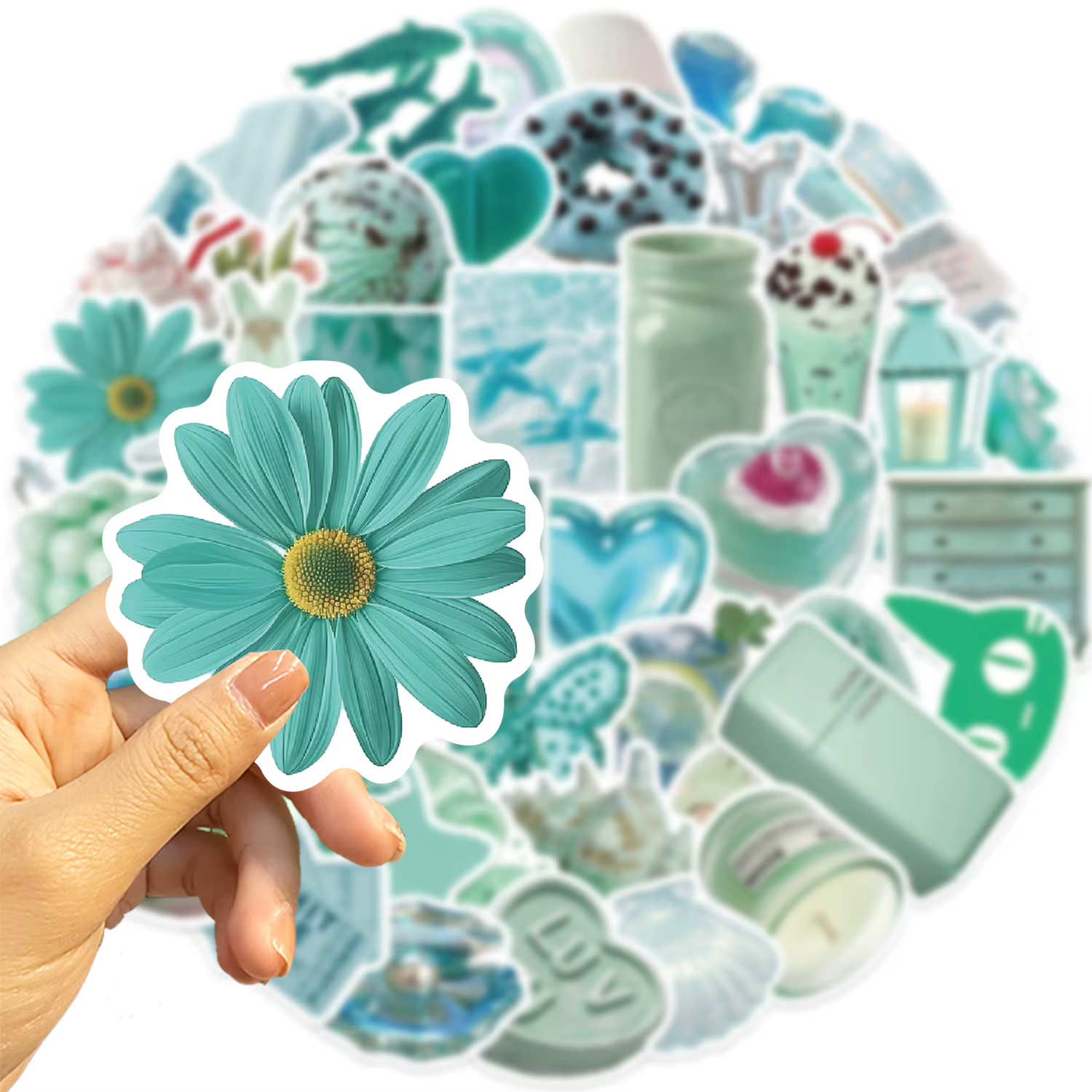 Pack de 50 pegatinas impermeables expandidas