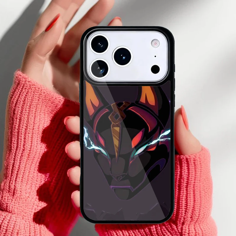 Funda Krajews con diseño de máscara de zorro kitsune