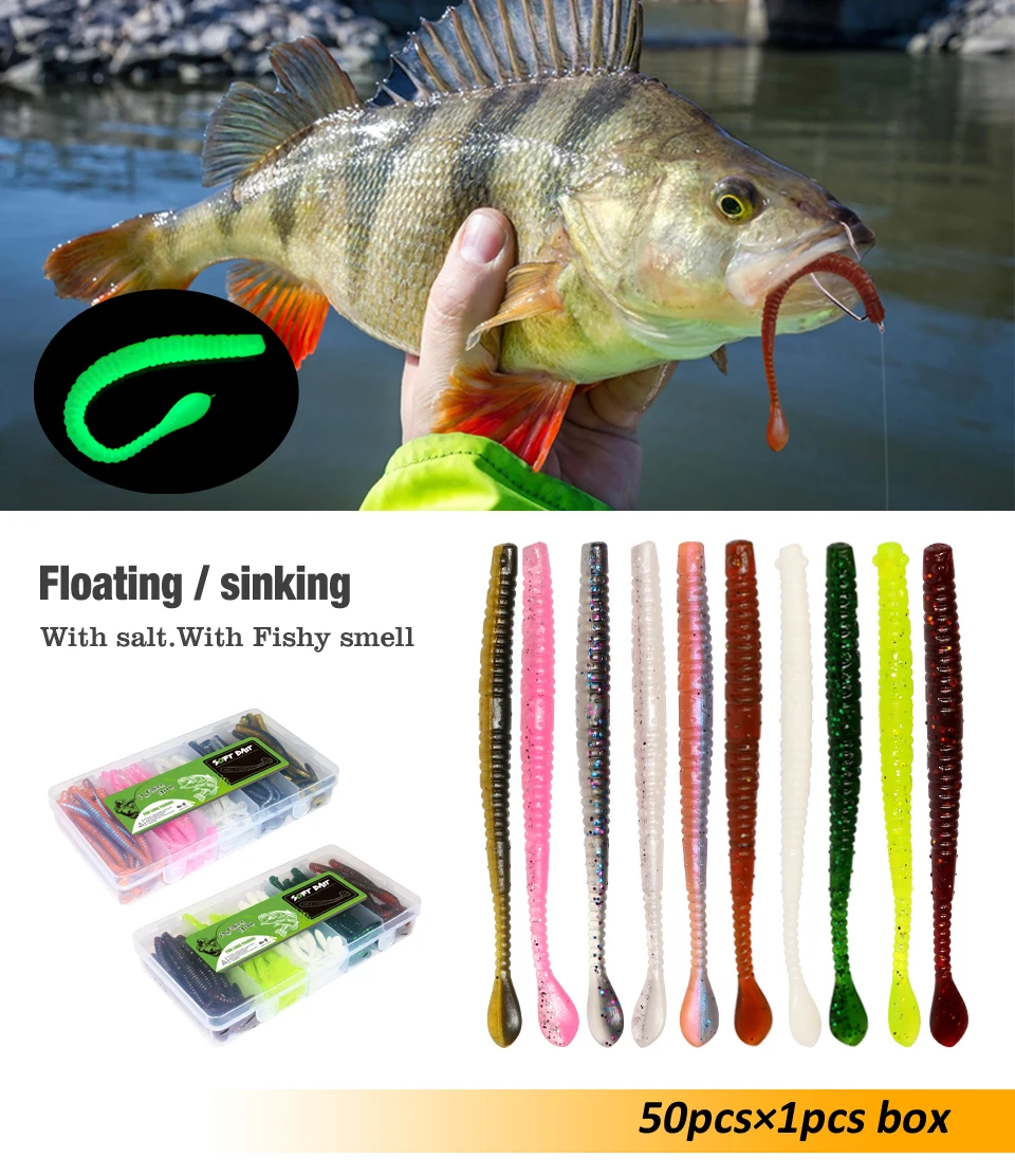 Gusanos flotantes en acción