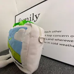 Bolsa de hombro divertida bordada con cara sonriente para laptop