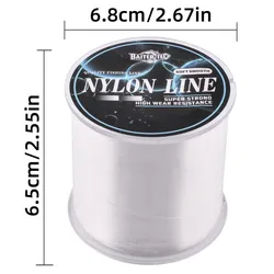 Línea monofilamento nailon resistente para pesca salada y dulce