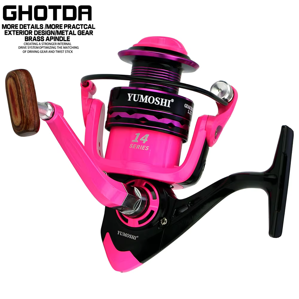 Carrete GHOTDA Metal 5.2:1 Spin Serie 2000-7000 - imagen 4
