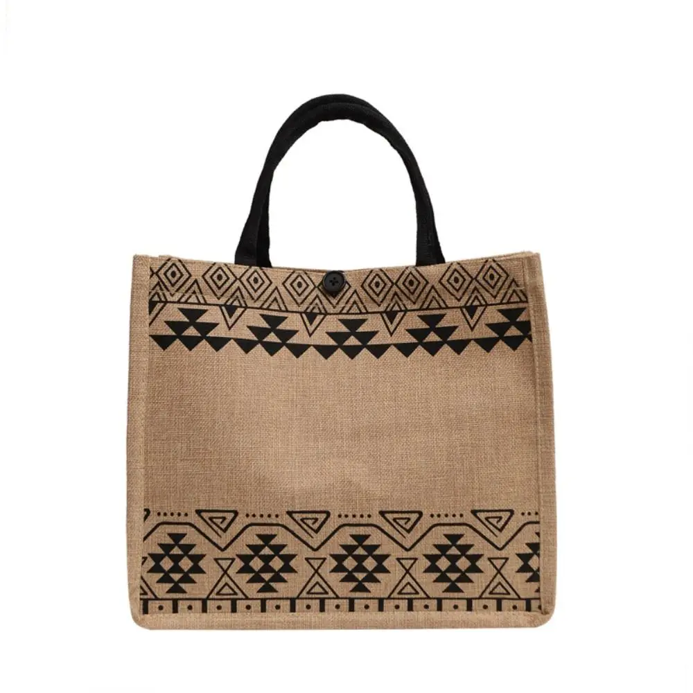 Bolso de lona grande vintage ecológico de mano para compras