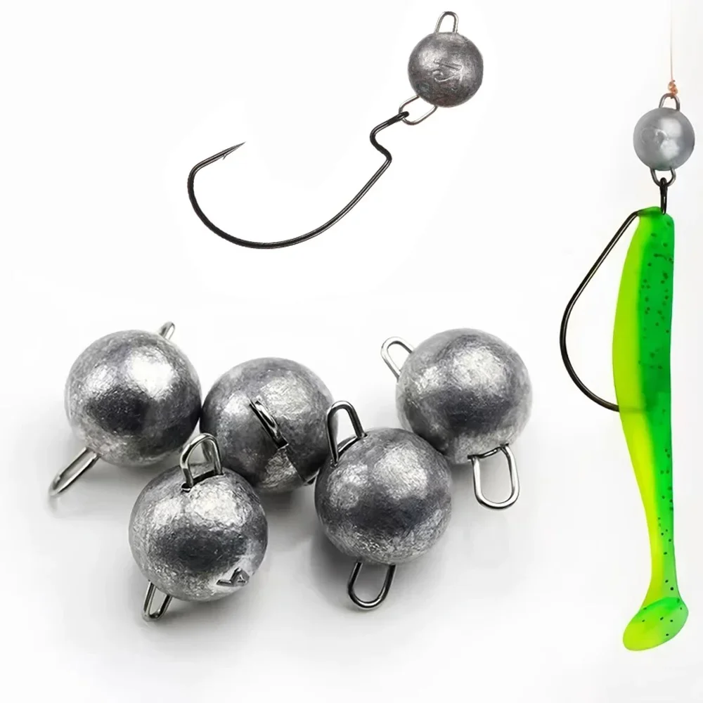 Plomo de pesca GOBAIT con señuelo blando montado