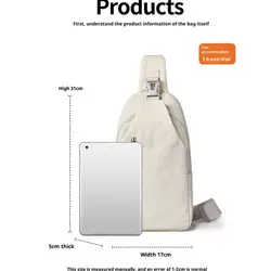 Bolso mensajero impermeable gran capacidad con bandolera ajustable