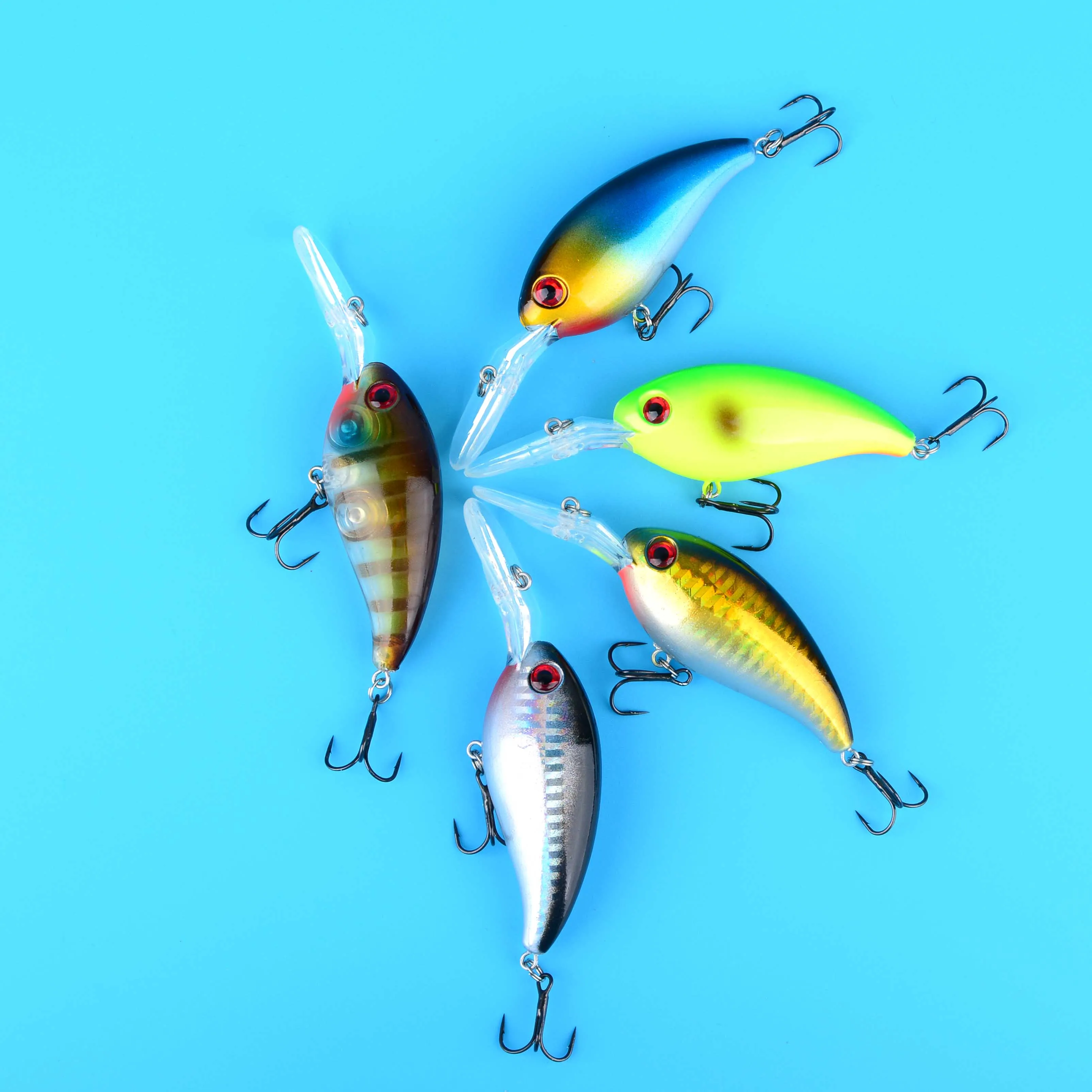 Acción tipo crankbait para recorridos en trolling