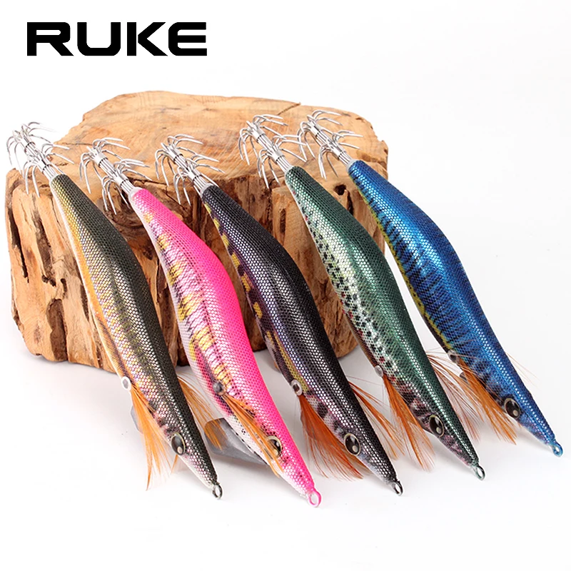 Señuelos jigs de calamar noctilucientes Ruke - spinnerbait - imagen 2