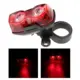 Luz trasera bicicleta roja y negra de alta visibilidad LED - imagen 4