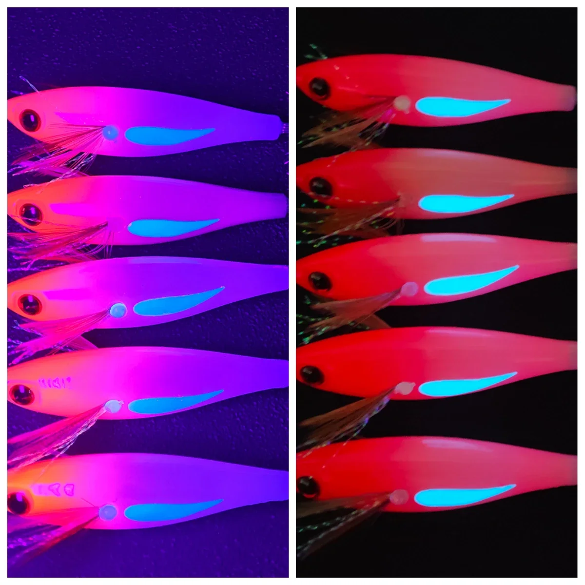 Kit con varios señuelos para pesca
