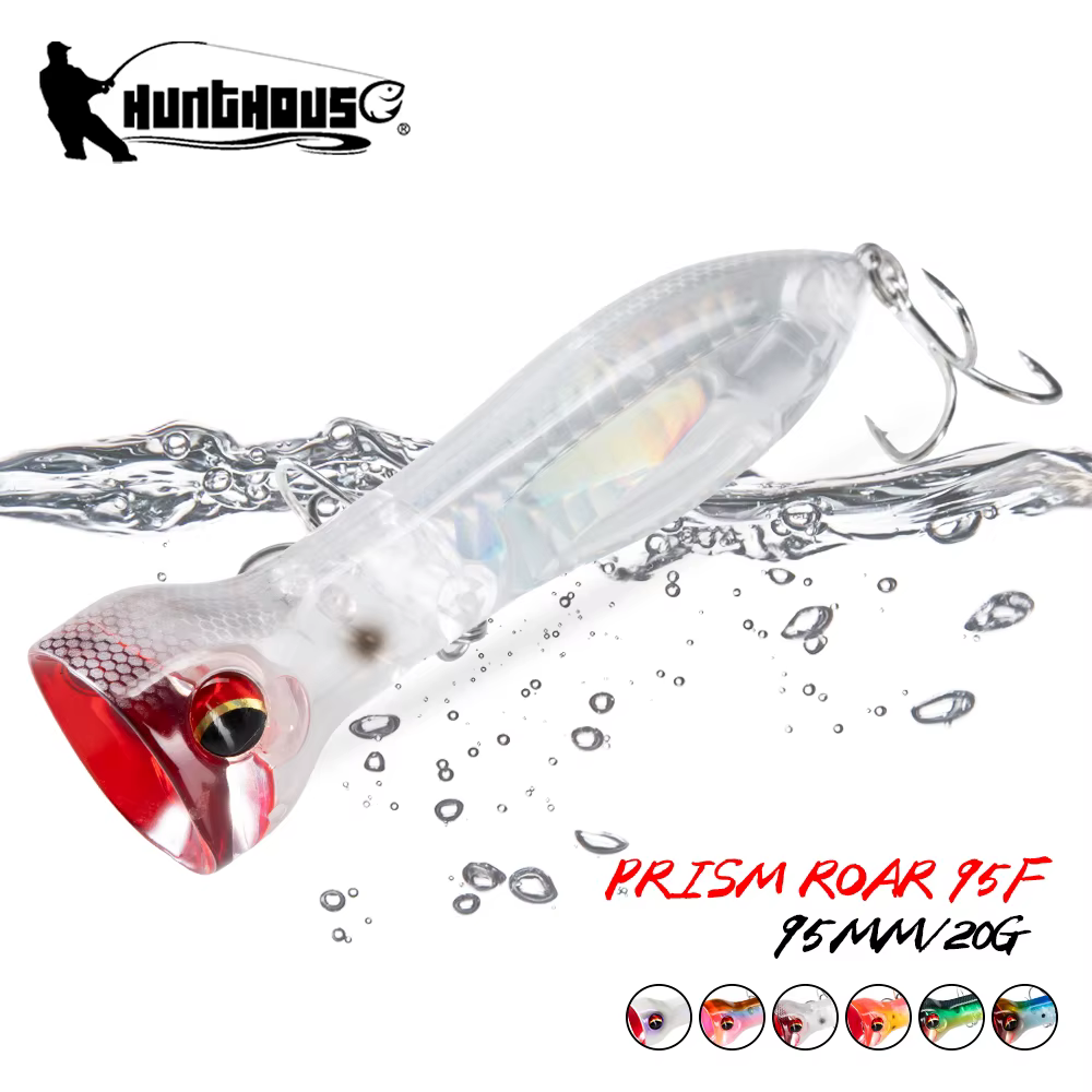 Hunthouse PRISM ROAR Popper flotante para pesca de lubina