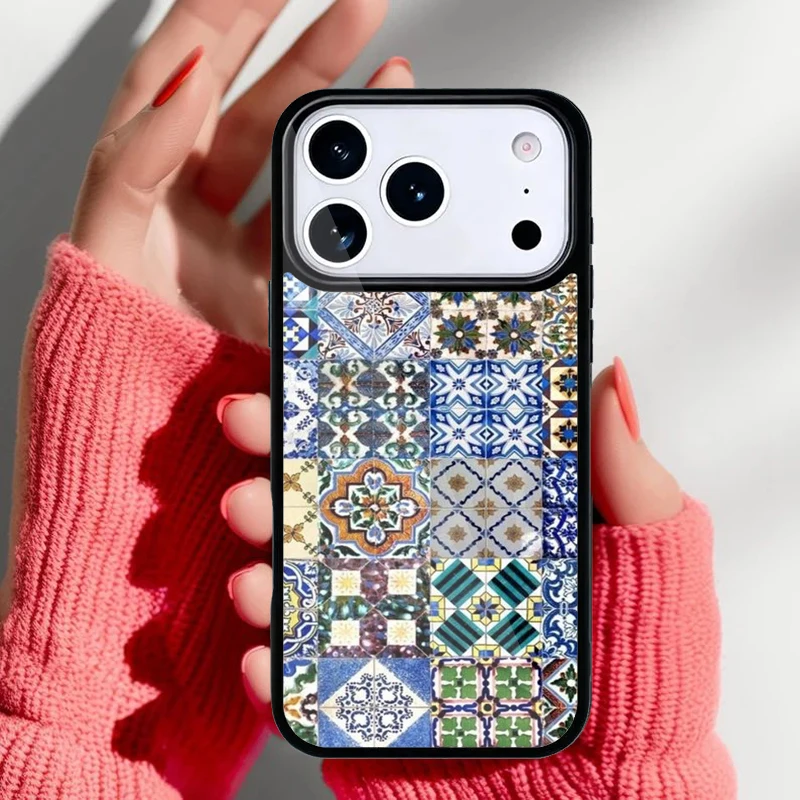 Funda de carcasa trasera con patrón colorido