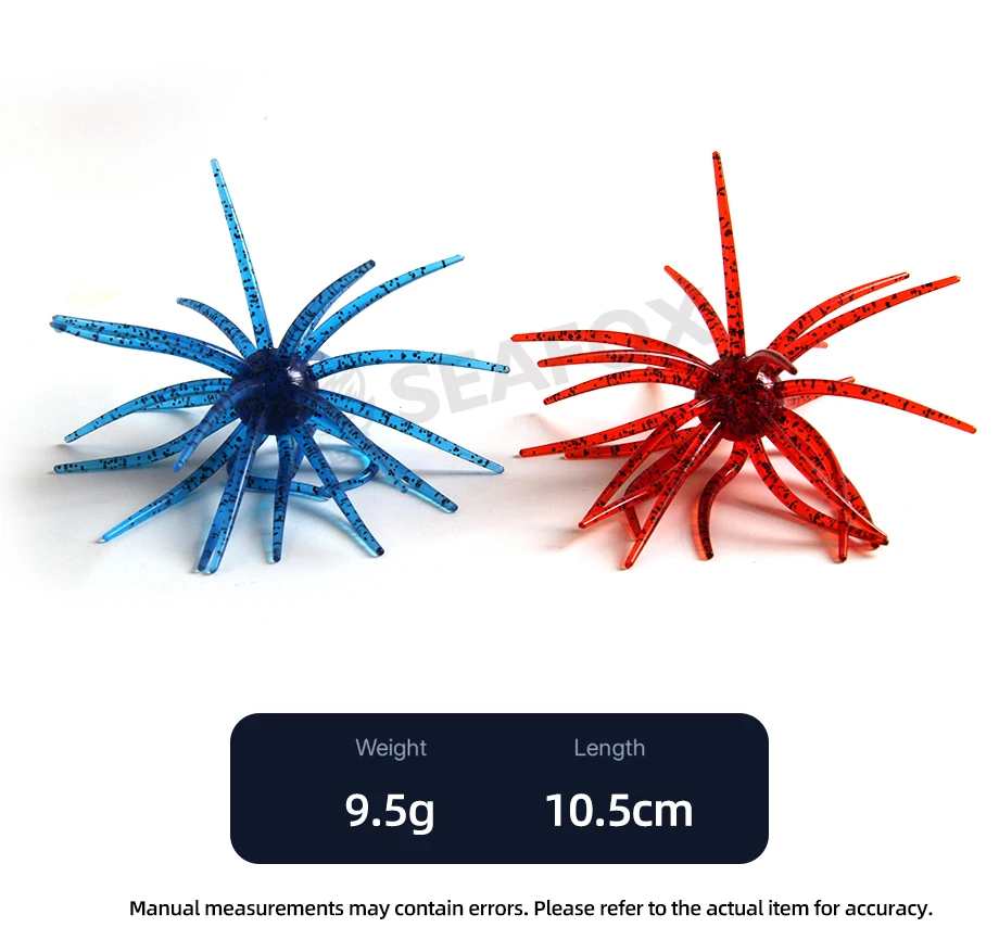 Señuelo de silicona gusano erizo de mar – artesanal - imagen 5