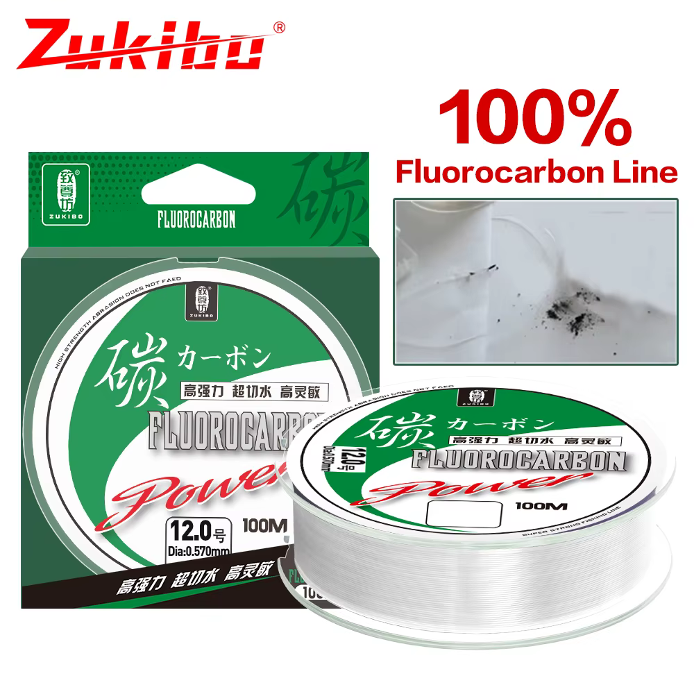 ZUKIBO Fluorocarbono Líder – Sedal para Pesca de Carpa