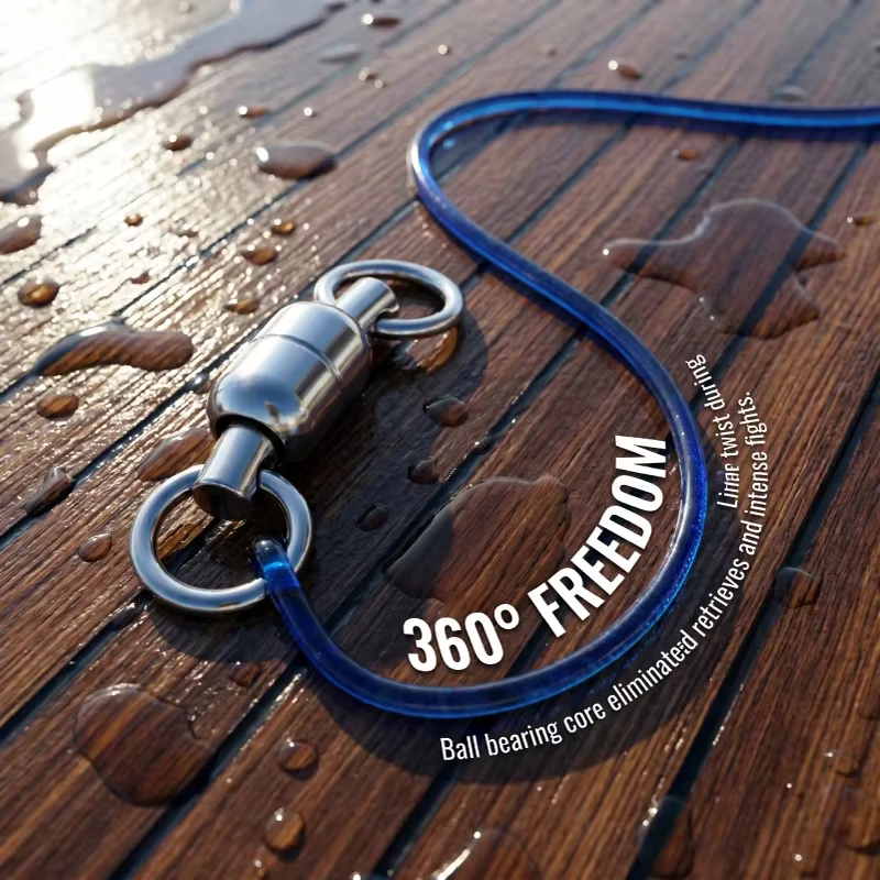 Esmerillones de pesca con rodamiento de bolas – Acero inoxidable - imagen 4
