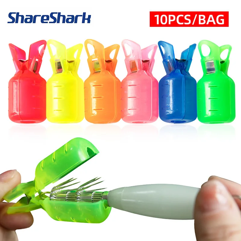 ShareShark Fundas protectoras agujas de calamar con cierre