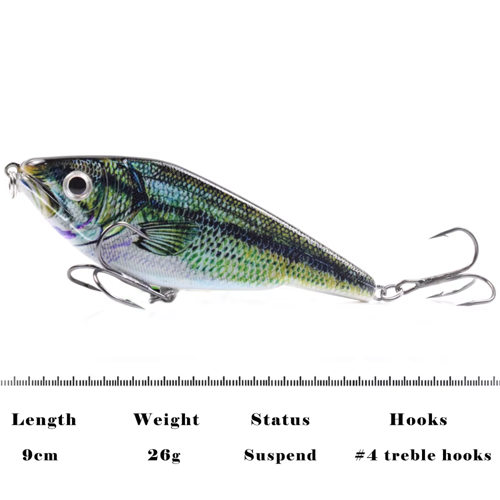 CCLTBA Jerkbait Glide 130mm wobbler sinking para lucio y muskie - imagen 3