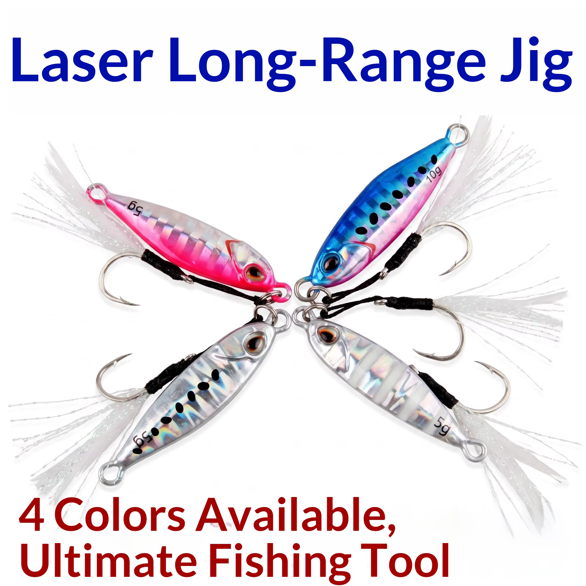 Micro jigs metálicos MUKUN 3g y 5g para pesca de costa - imagen 3
