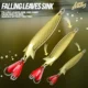Señuelos WALK FISH cuchara giratoria jig metálico dorado y plateado