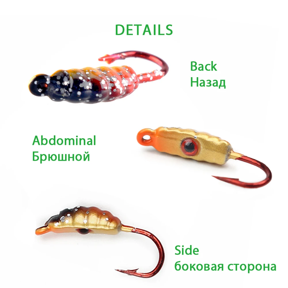 DNDYUJU Mini Jig Head – Señuelo metal pesca hielo - imagen 4