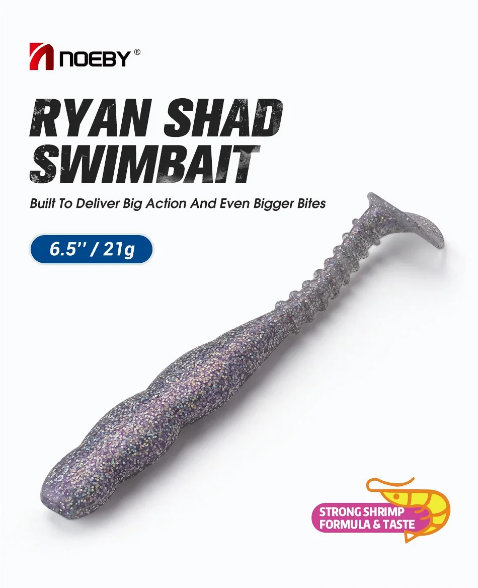 Señuelo soft bait de 150mm con acción de natación