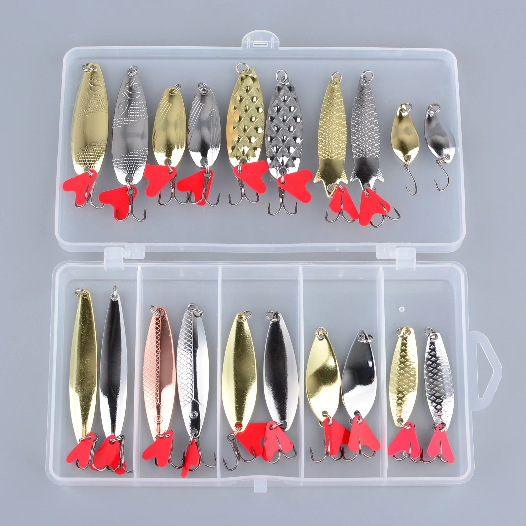 Spinner spoon metálico para trucha