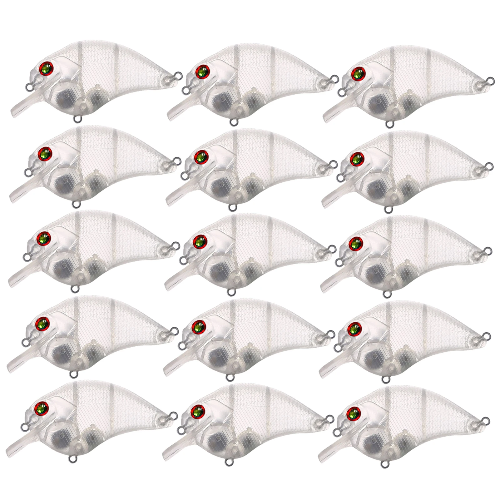 Cuerpo transparente tipo crankbait