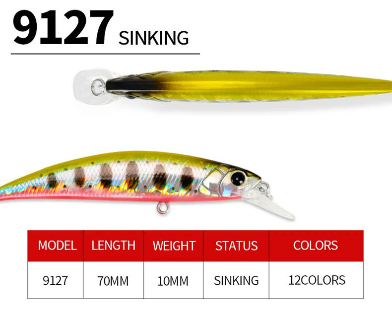 Minnow 70 mm detalle del señuelo