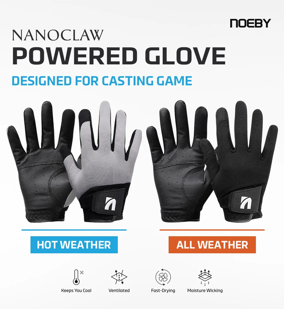 Guantes NOEBY Nanoclaw Powered vista frontal