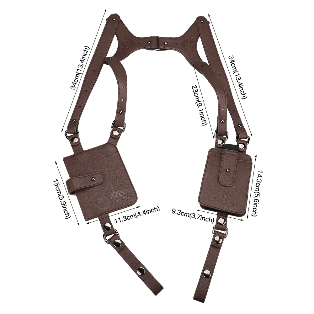 Cartera de cuero PU con hebilla para teléfono