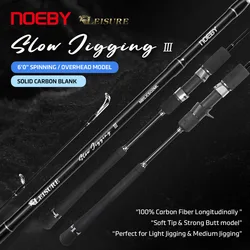 NOEBY Leisure III caña slow jigging con punta sólida para barco