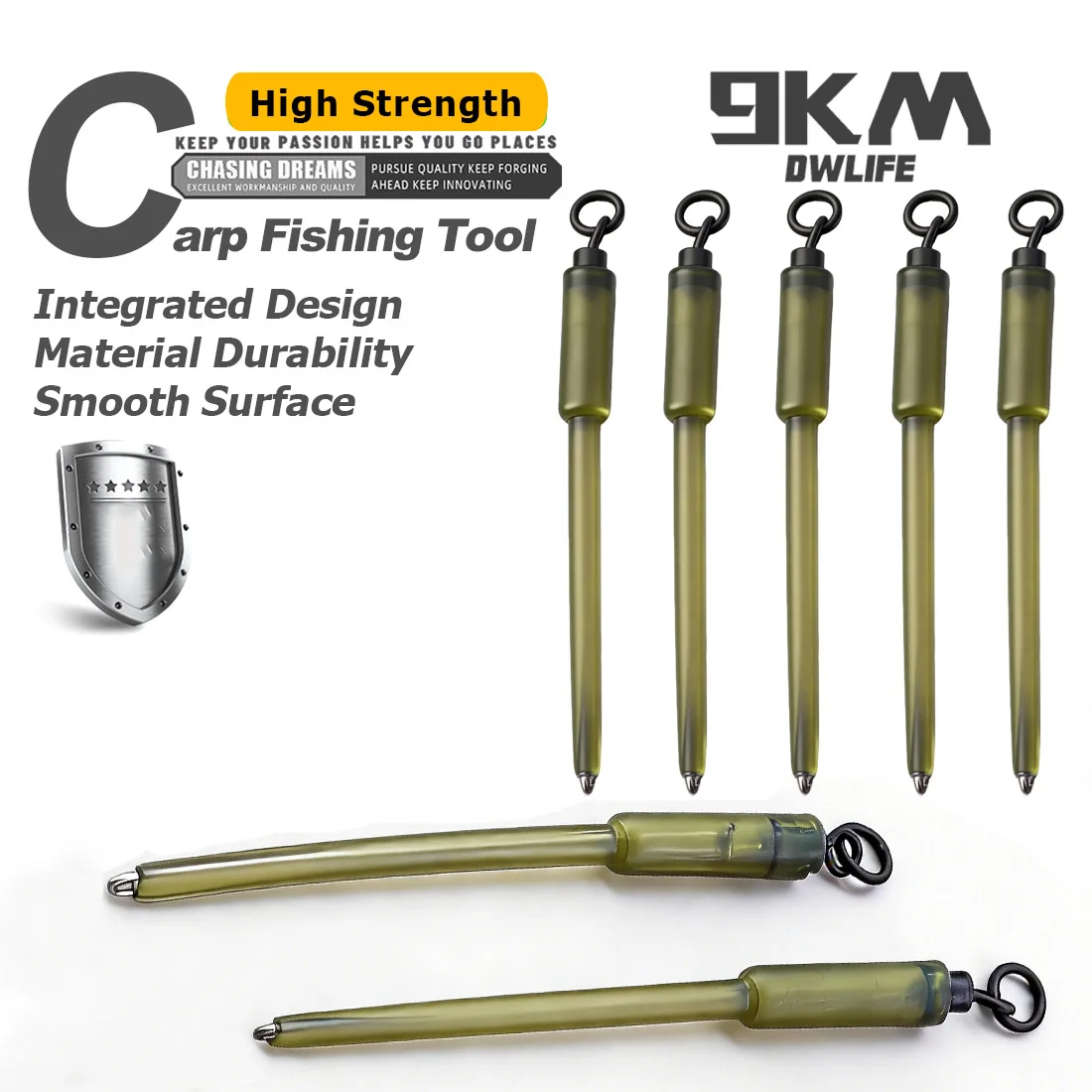 9KM Tubos de PVA para caña de carpa – Cambio rápido plomos translúcido - imagen 5