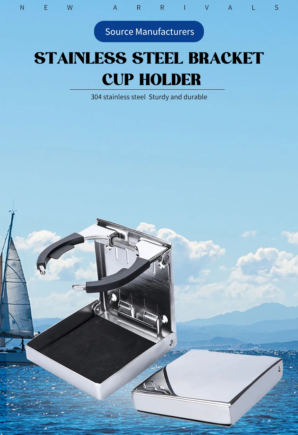 Soporte plegable para bebidas en camper