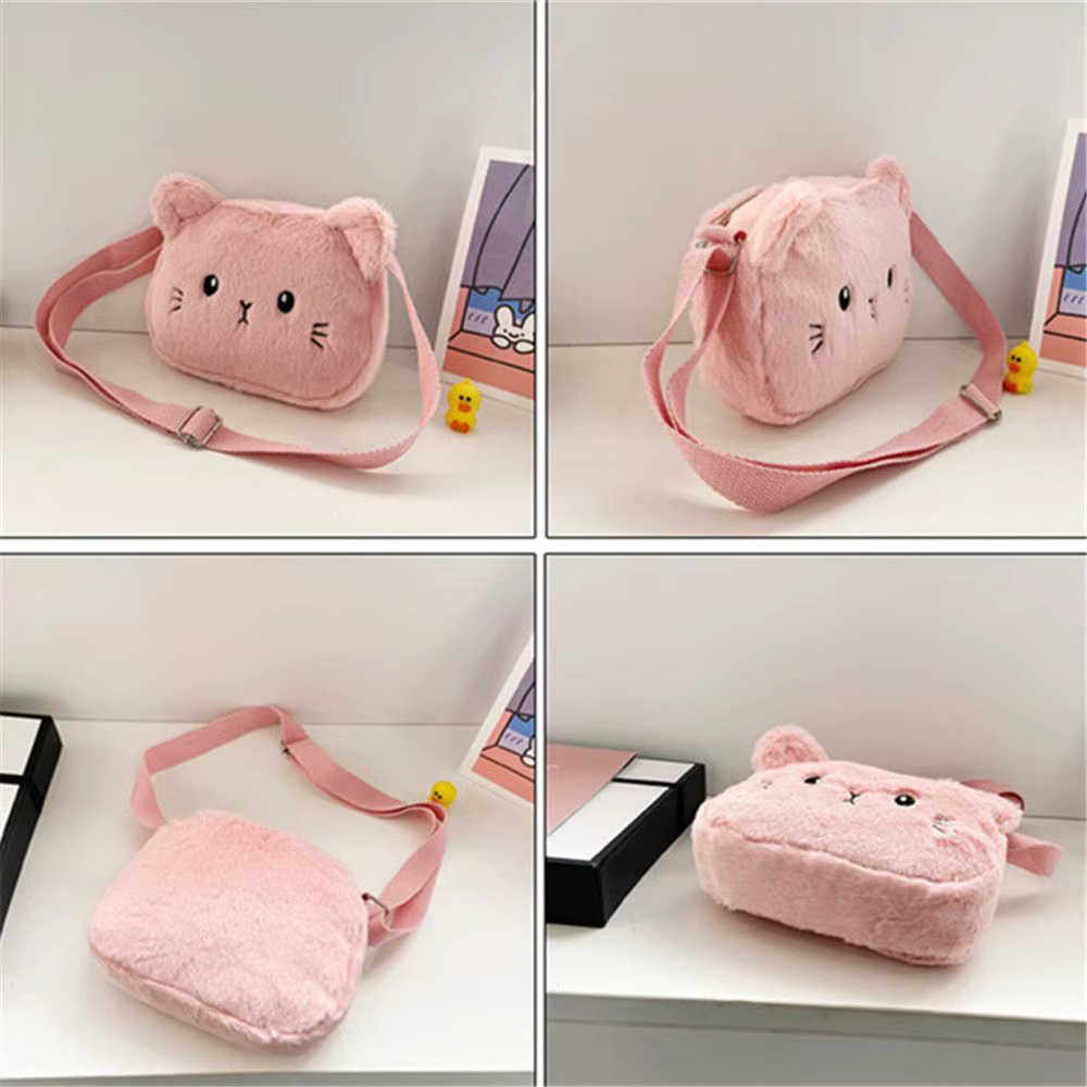 Monedero Niñas con Dibujos de Gatos – Bolso de Hombro Suave - imagen 5