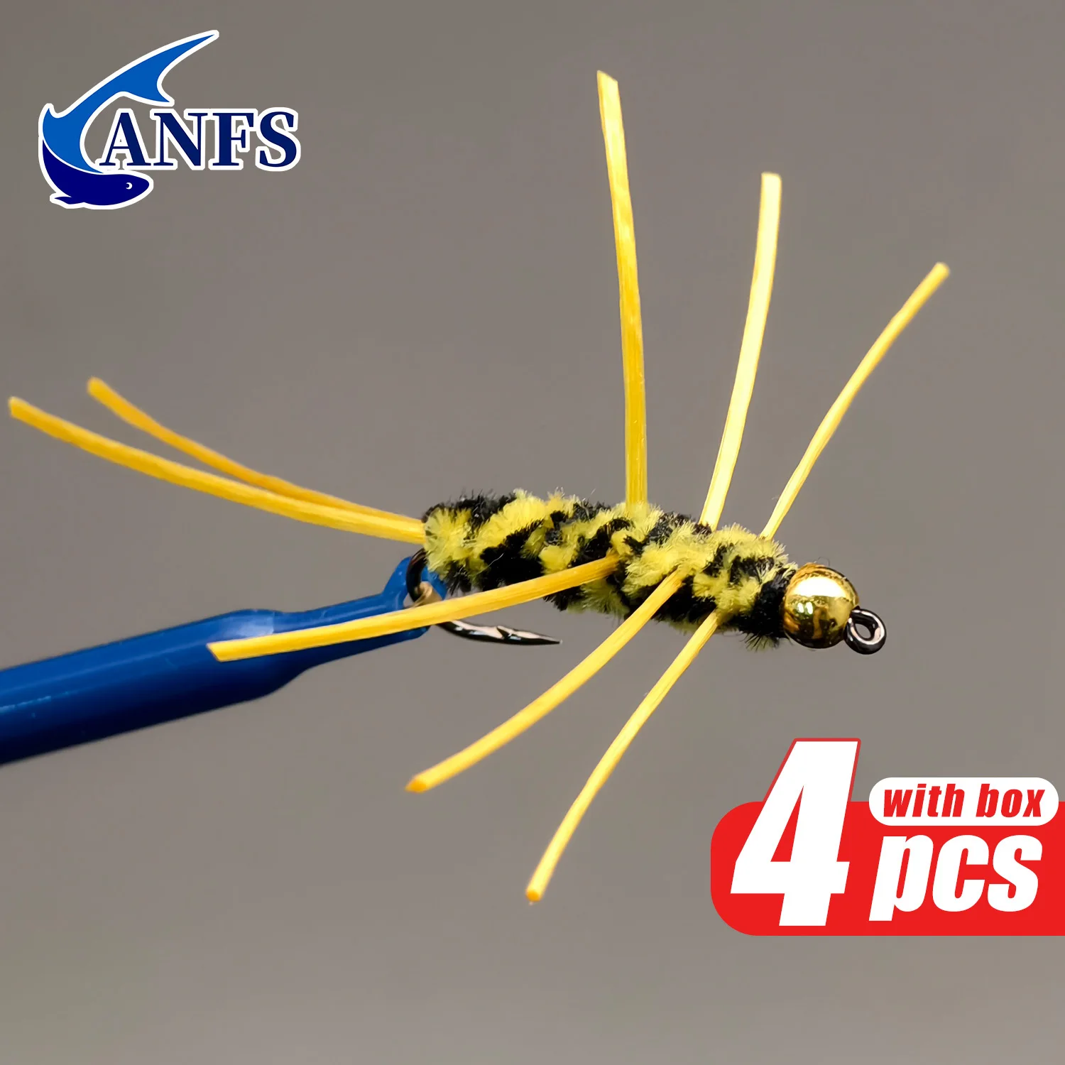 ANFS Ninfas de mosca de piedra con patas de goma – Girdle Bug - imagen 4