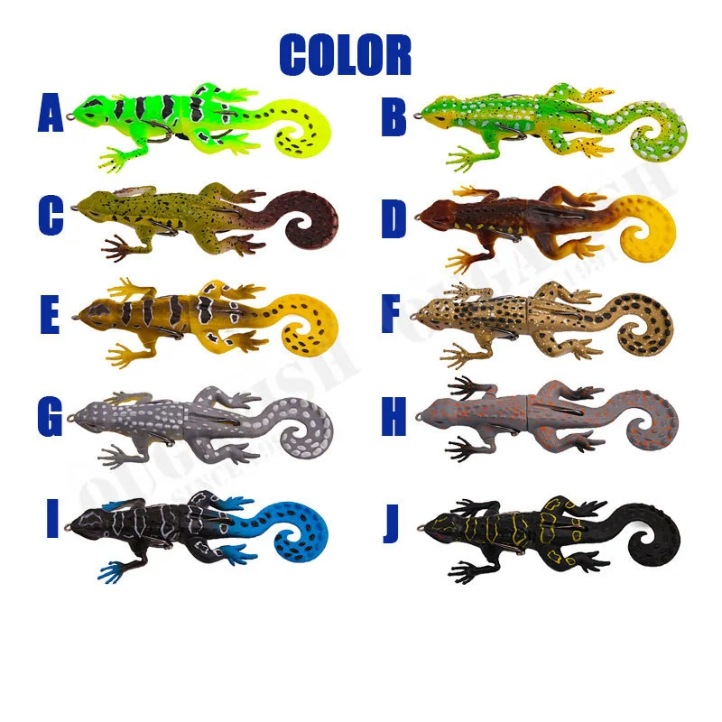 Gecko Softbait 13,5cm 21g – Señuelo de silicona con tres anzuelos - imagen 4