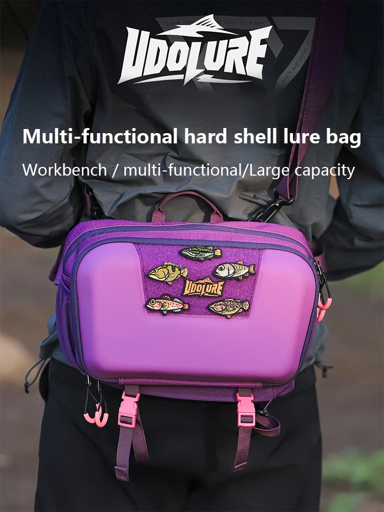 Bolsa de pesca de 5L en color morado