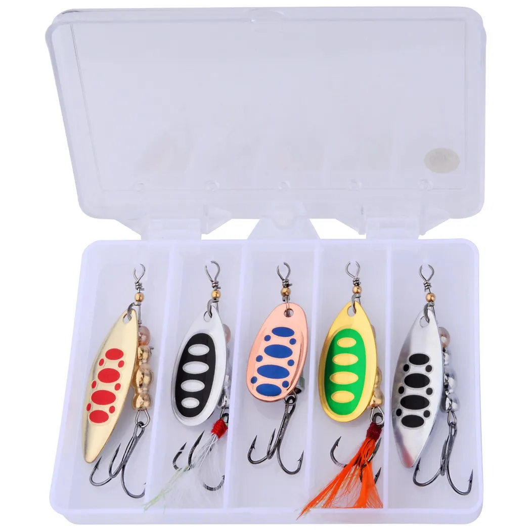 Cucharillas Spinnerbait zinc – Señuelos giratorios para carpa y trucha - imagen 3