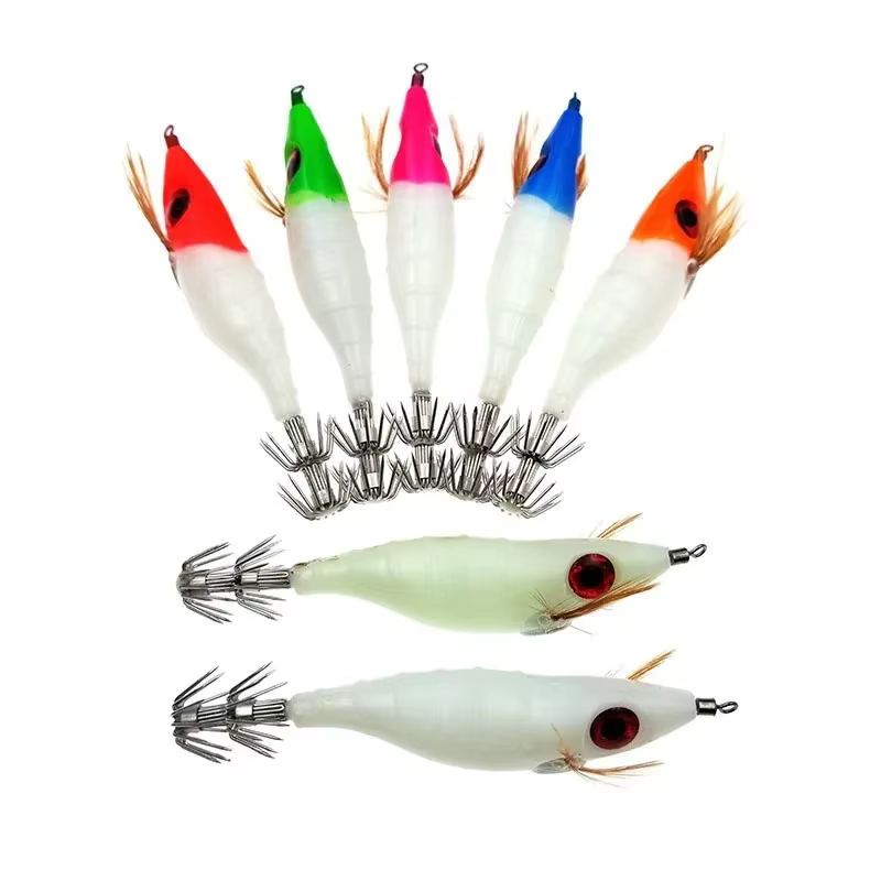 Jig Calamar Ackibbik 10cm – Señuelo Luminoso para Agua Salada - imagen 5