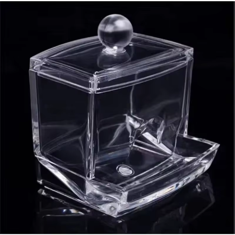 Organizador acrílico transparente para algodones y maquillaje - imagen 4